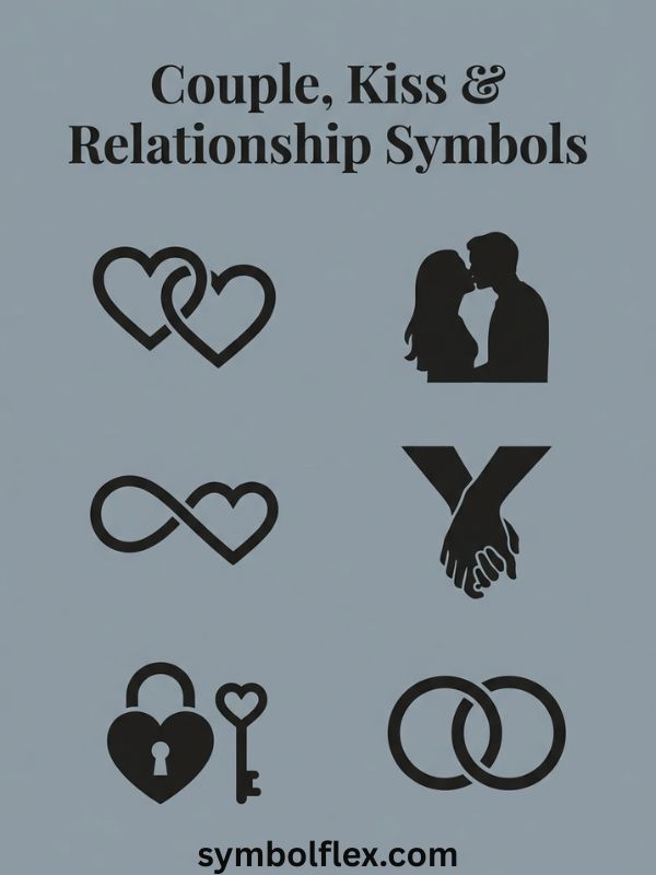 Couple, Kiss & Relationship Symbols