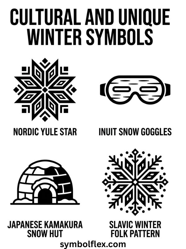 Cultural And Unique Winter Symbols