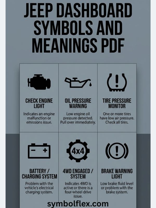 Jeep Dashboard Symbols And Meanings PDF