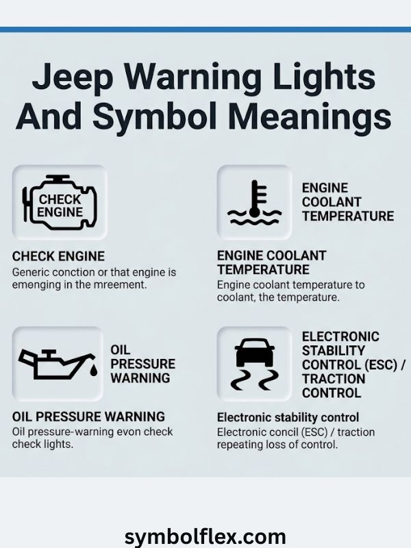 Jeep Warning Lights And Symbol Meanings