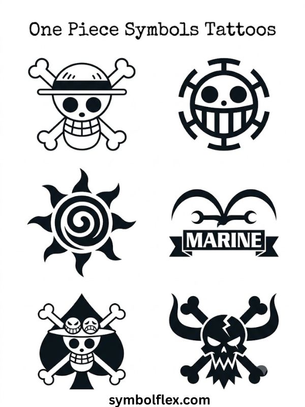 One Piece Symbols Tattoos
