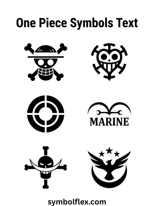 One Piece Symbols Text