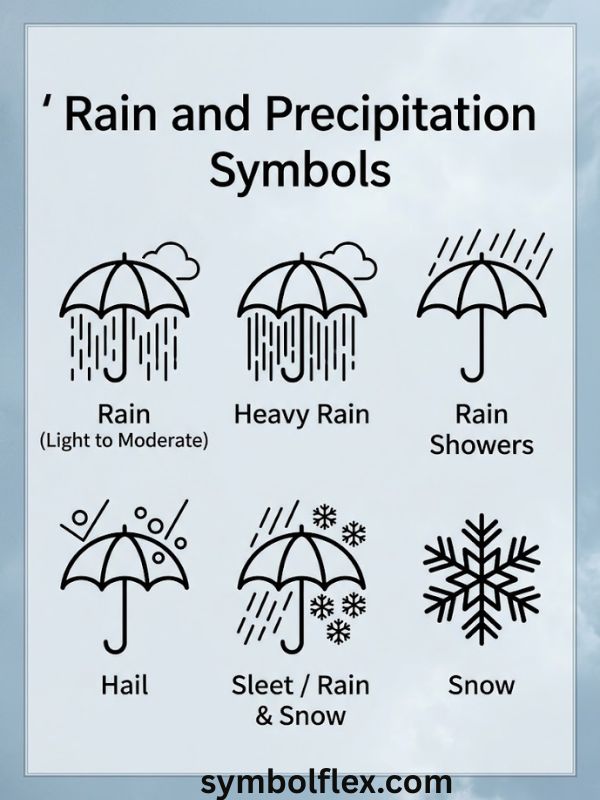 Rain and Precipitation Symbols