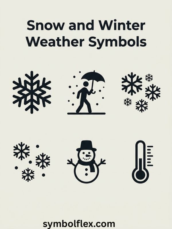 Snow and Winter Weather Symbols
