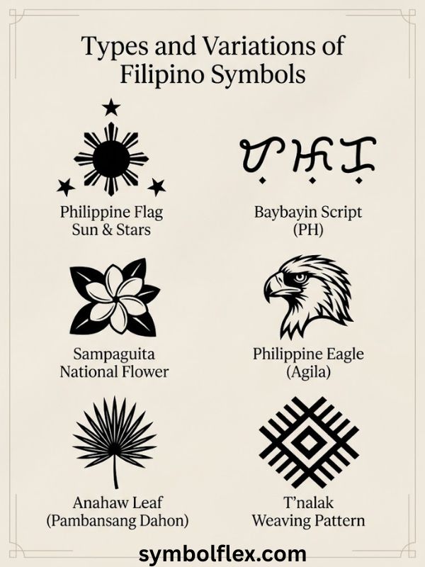 Types and Variations of Filipino Symbols