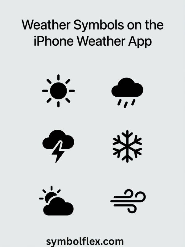 Weather Symbols on the iPhone Weather App