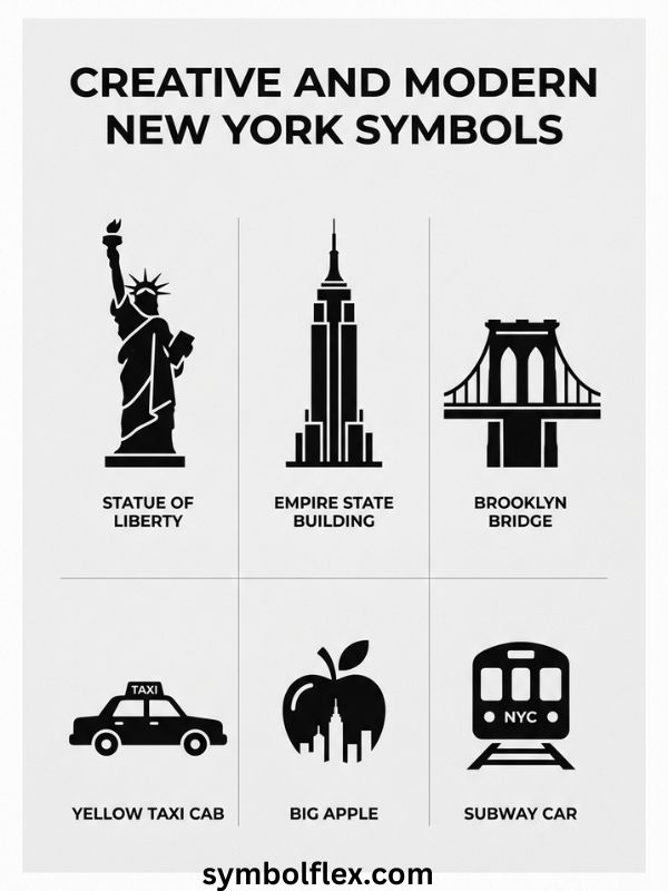 Creative and Modern New York Symbols