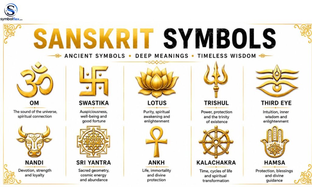 95+ Sanskrit Symbols And Their Meanings: Ultimate Guide to Om, Lotus, Chakra & More (2026)