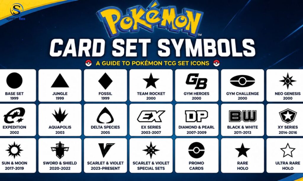 30+ Pokémon Card Set Symbols: Complete Guide to Every Set, Rarity & Meaning