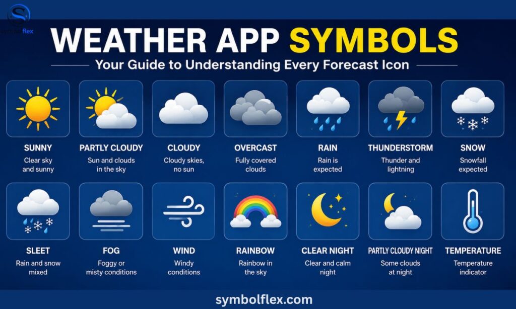 40+ Weather App Symbols Explained: What Every Forecast Icon Really Means