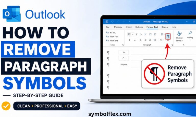 How To Remove Paragraph Symbols In Outlook? The Complete Step By Step Guide For Every Version in 2026