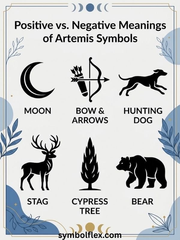 Positive vs. Negative Meanings of Artemis Symbols