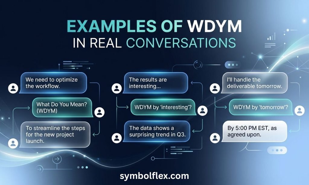 Examples of WDYM in Real Conversations