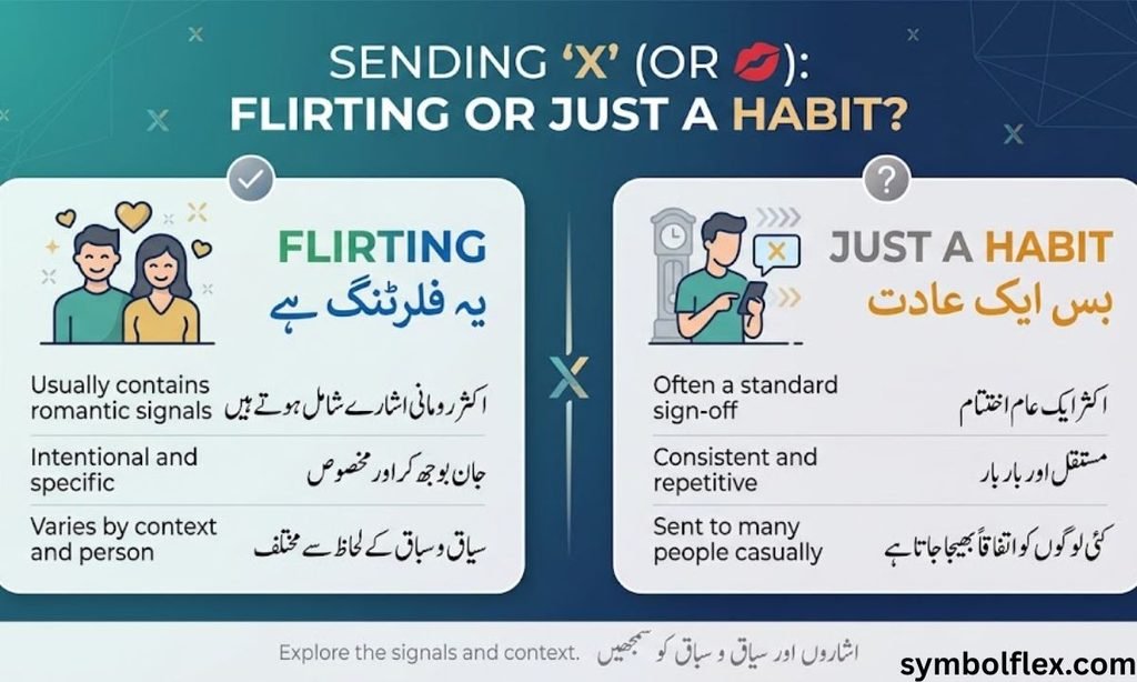 Is Sending X Flirting or Just a Habit?