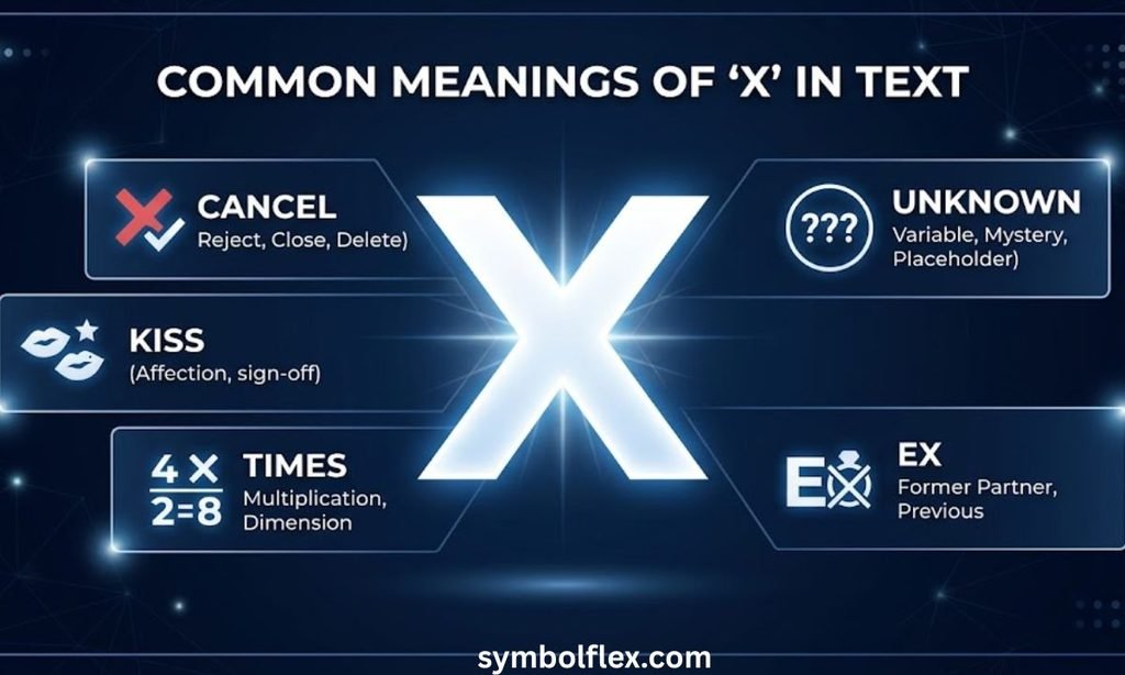 Other Meanings of X in Text