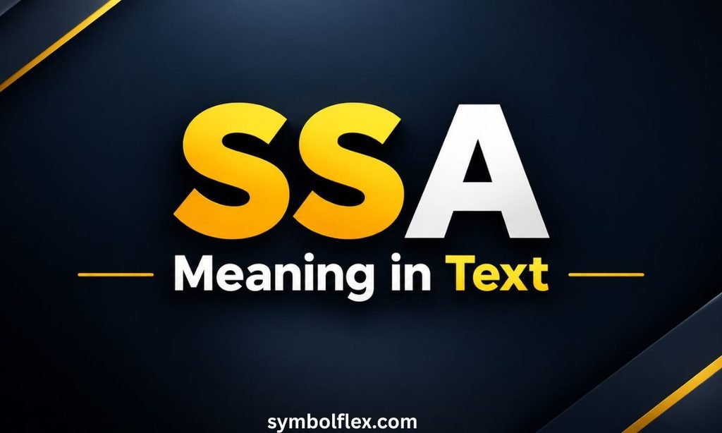 SSA Meaning in Text: What It Really Stands For