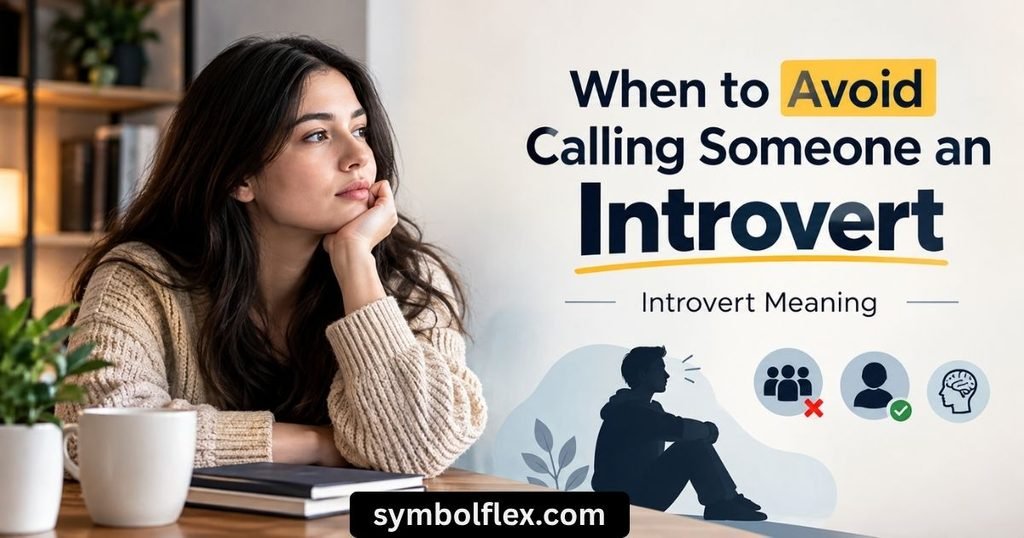When to Avoid Calling Someone an Introvert